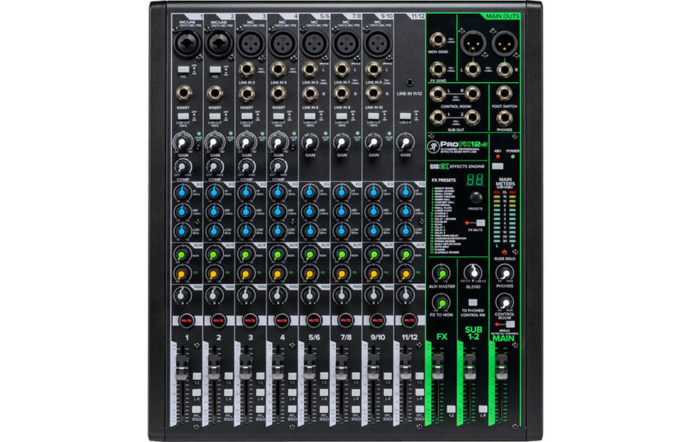 Mackie ProFX12v3 Pro 12-Channel Effects Mixer USB