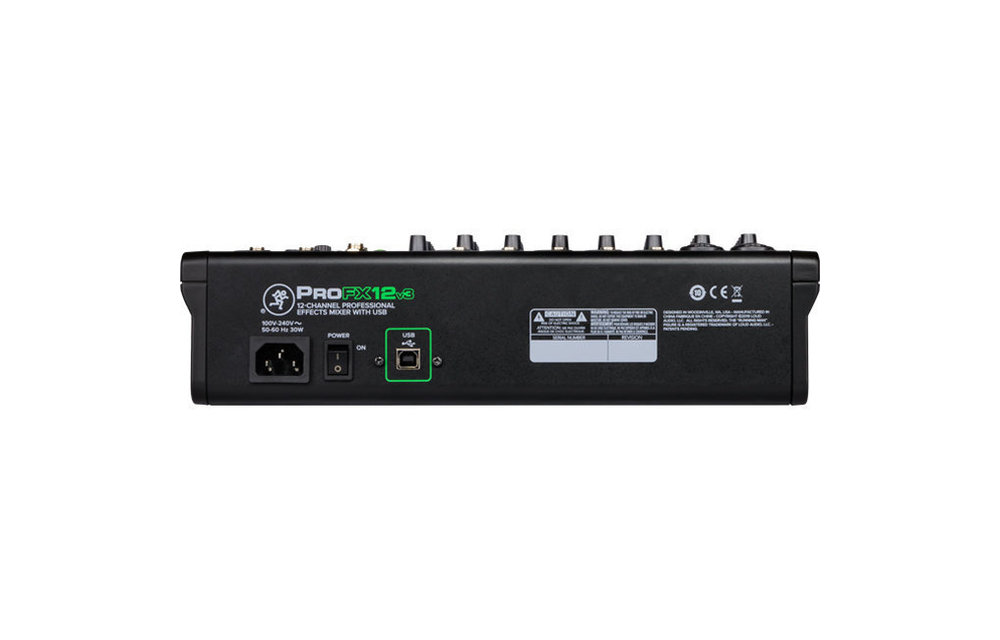 Mackie ProFX12v3 Pro 12-Channel Effects Mixer USB