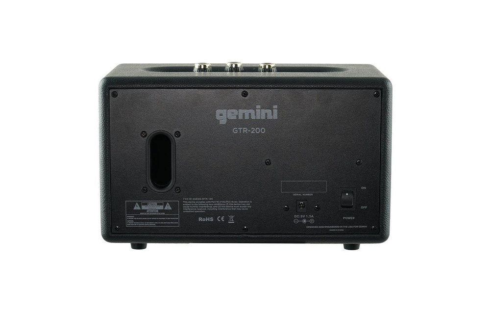 Gemini GTR-200 haut-parleur Bluetooth à Batteries portable rétro