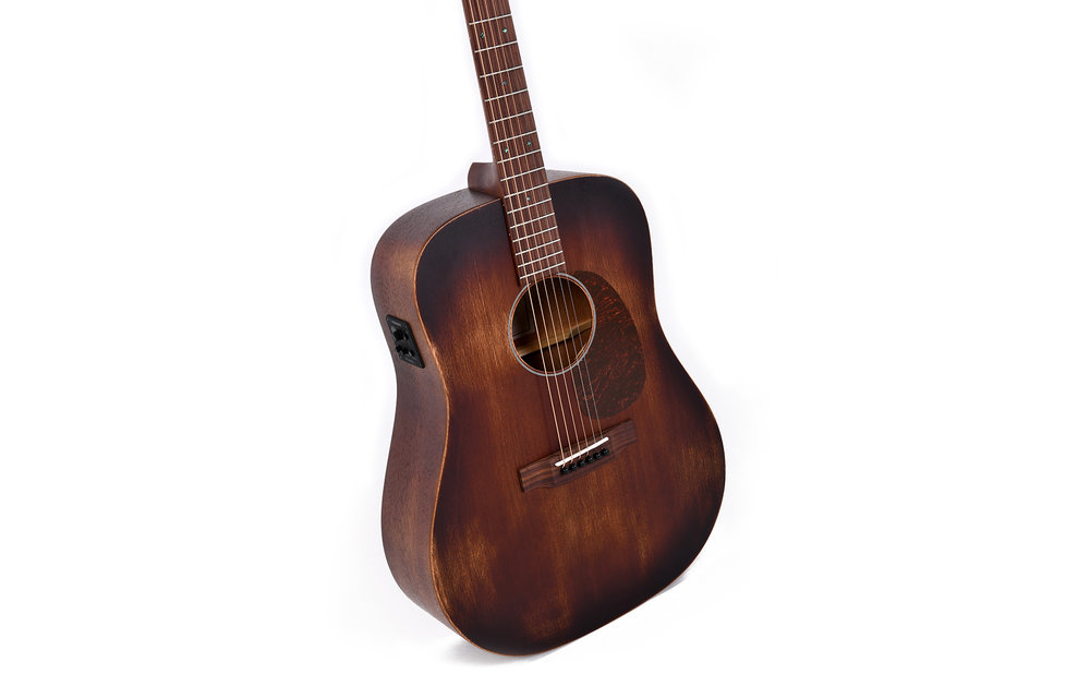 Sigma DM-15E-AGED Aged Dreadnought Acoustic / Electric Guitar