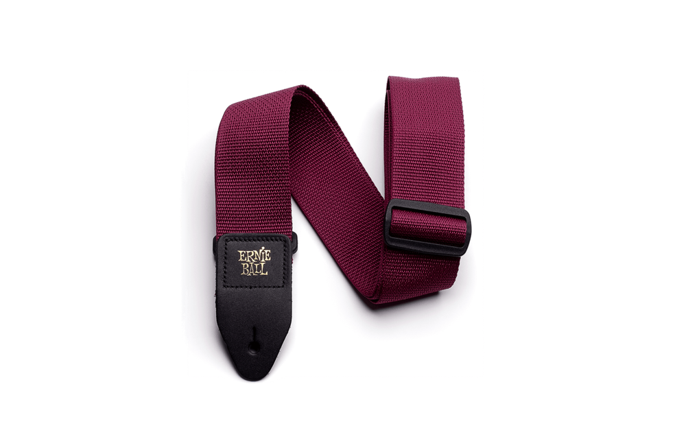 Ernie Ball - Burgundy polypro guitar strap