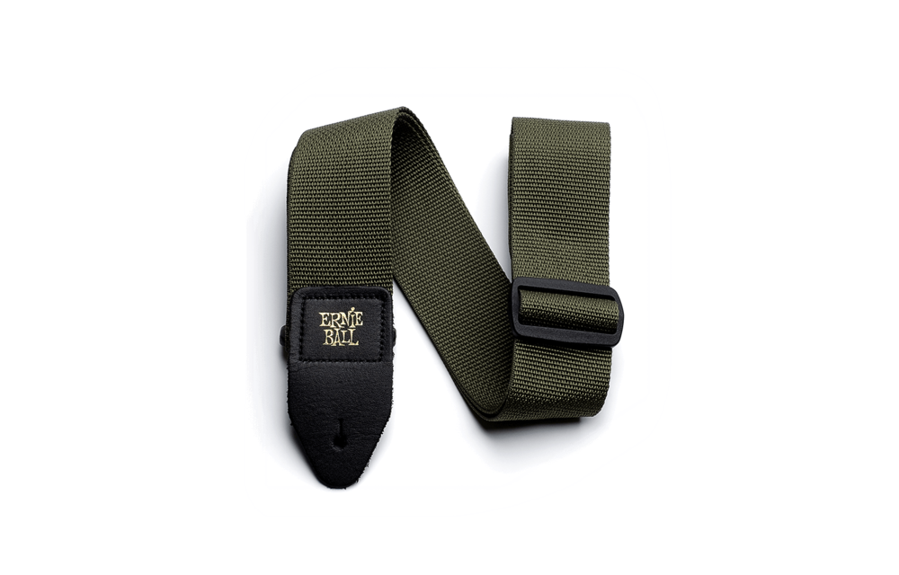 Ernie Ball - Courroie de Guitare Polypro Olive