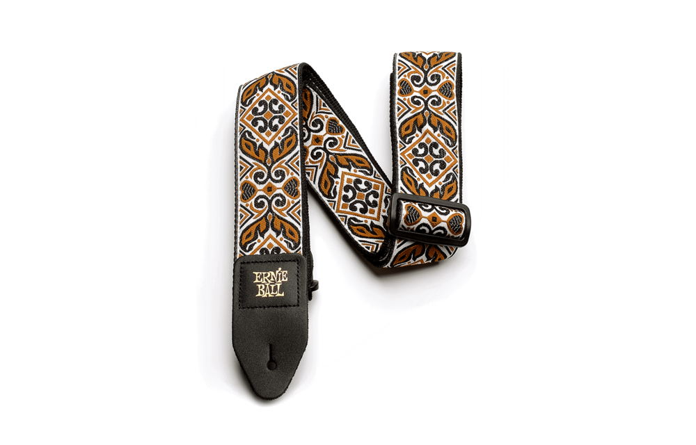 Ernie ball courroie brune jacquard