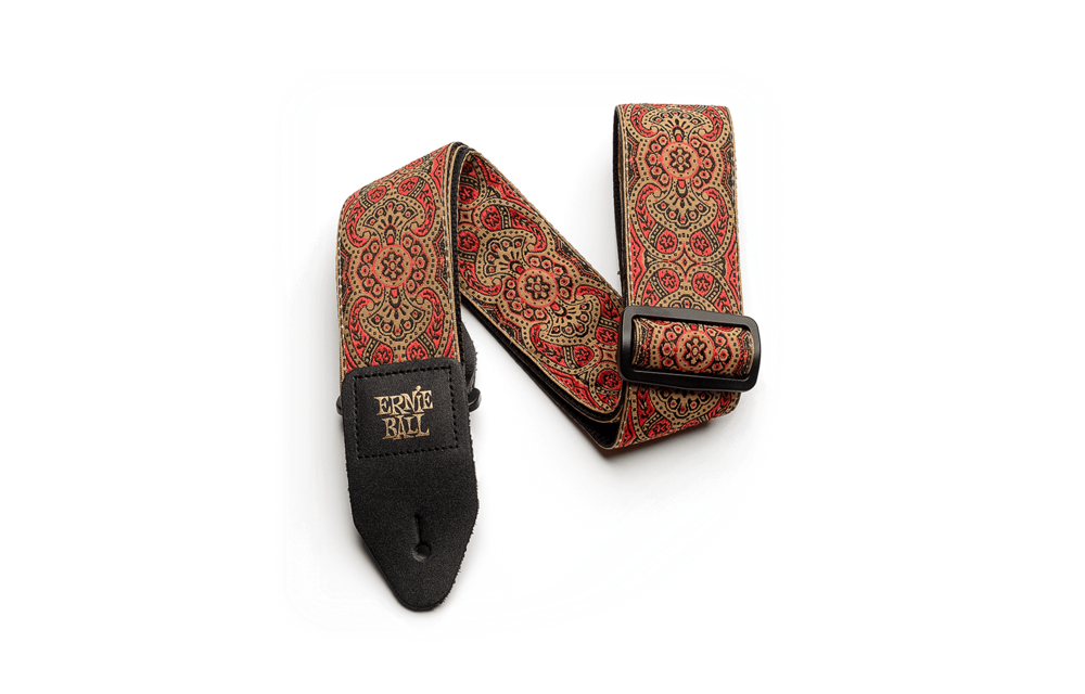 Ernie ball Crimson paisley jacquard strap