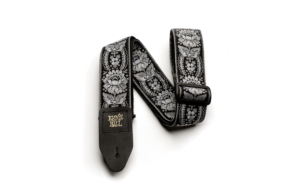 Ernie ball silver orleans jacquard strap