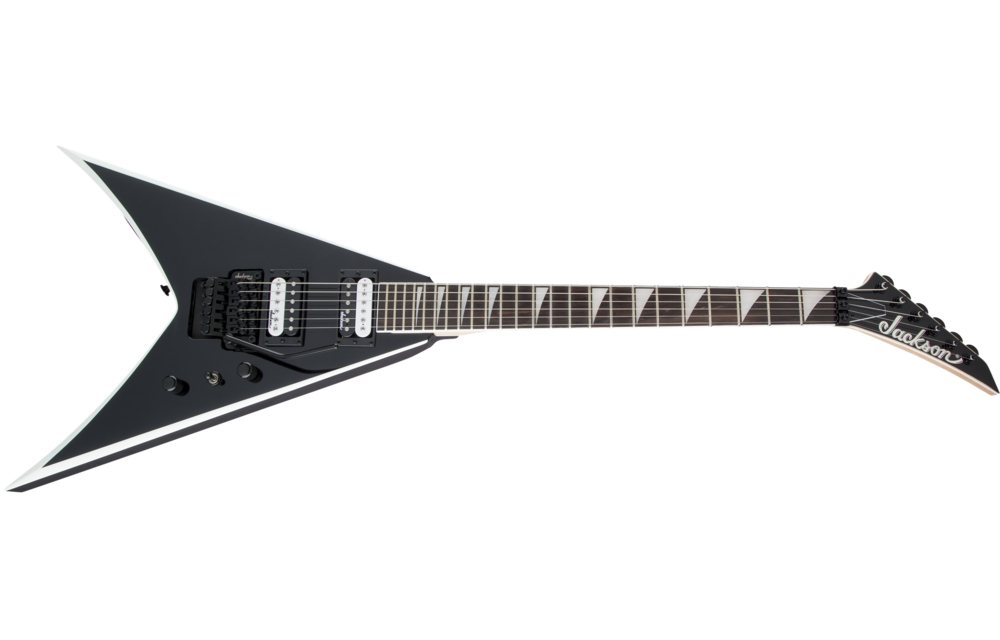 Jackson - JS Series King V™ JS32, Amaranth Fingerboard, Black with White Bevels