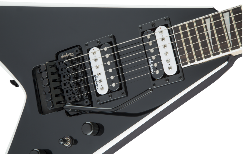Jackson - JS Series King V™ JS32, Amaranth Fingerboard, Black with White Bevels