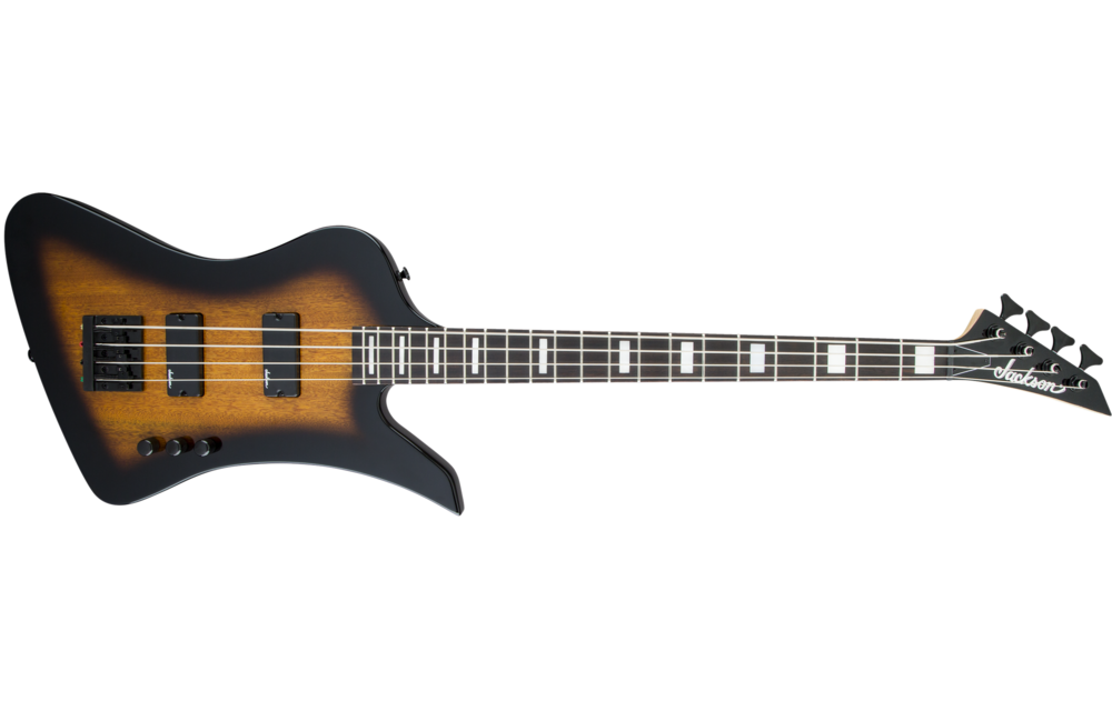 Jackson - JS Series Kelly™ Bird Bass IV JS2, Amaranth Fingerboard, Tobacco Burst