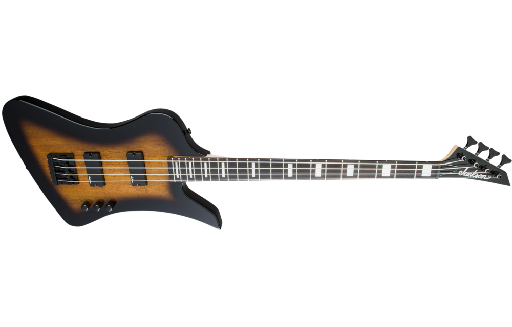 Jackson - JS Series Kelly™ Bird Bass IV JS2, Amaranth Fingerboard, Tobacco Burst