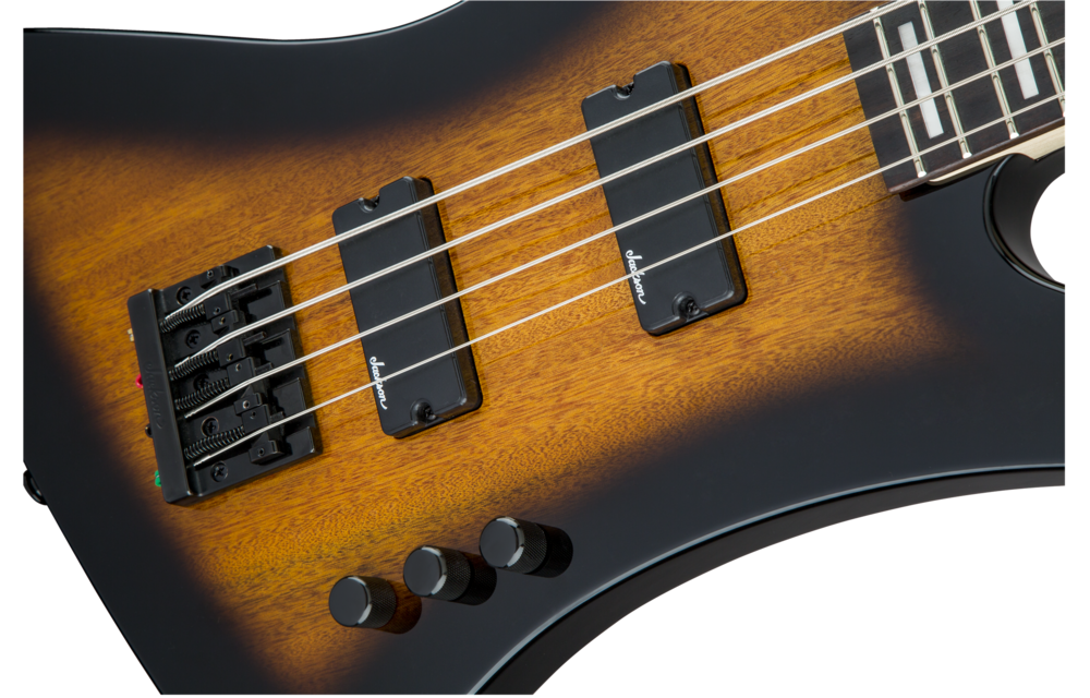 Jackson - JS Series Kelly™ Bird Bass IV JS2, Amaranth Fingerboard, Tobacco Burst
