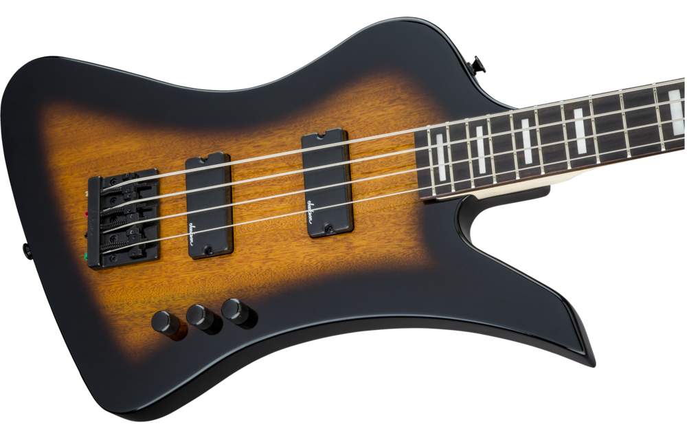 Jackson - JS Series Kelly™ Bird Bass IV JS2, Amaranth Fingerboard, Tobacco Burst