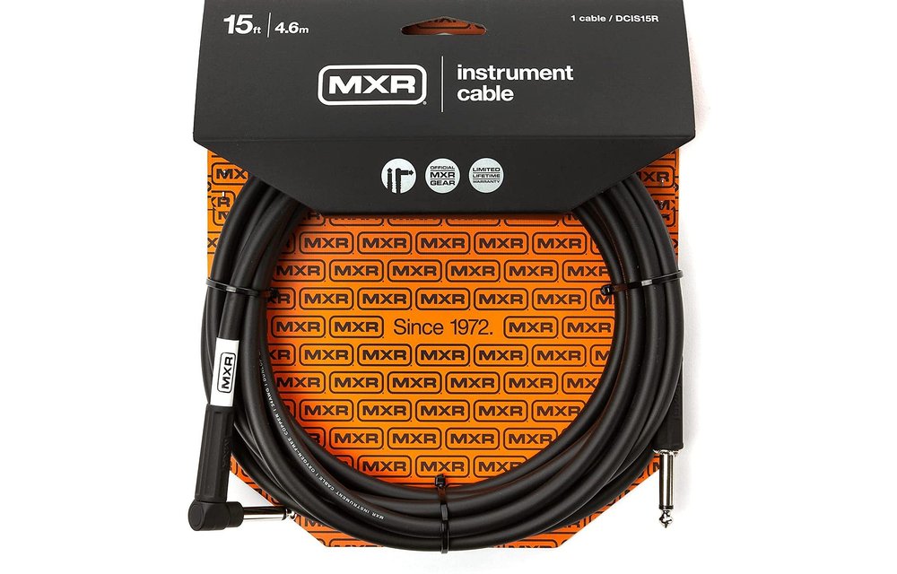 MXR Câble d'instrument 15 pieds angle droit