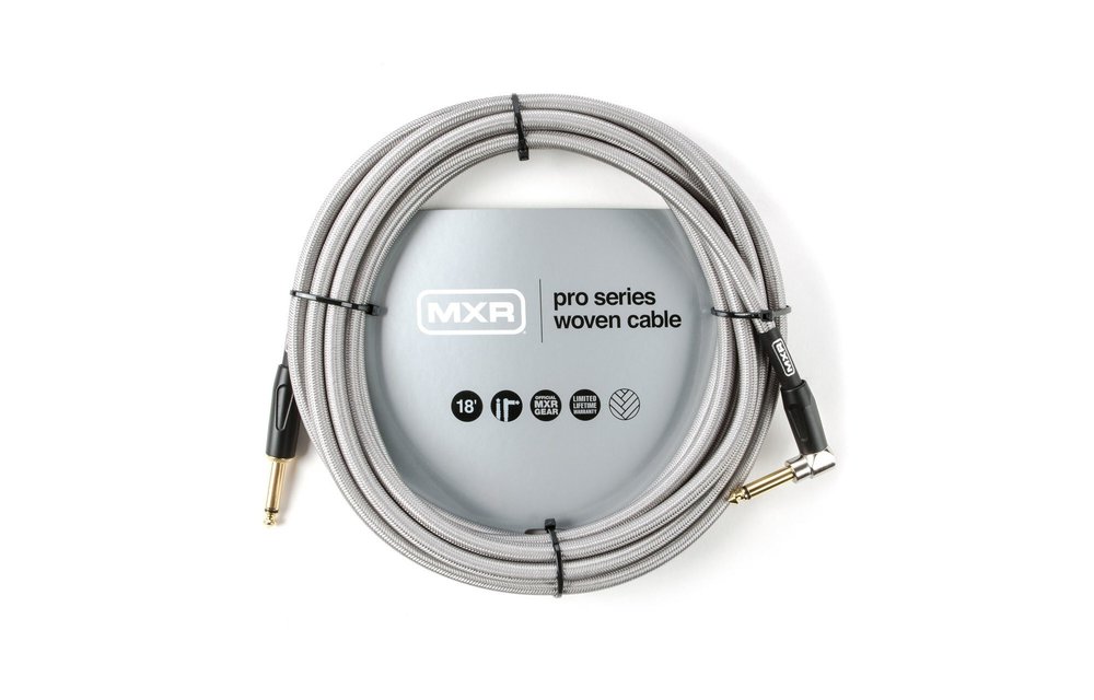 MXR Woven 18' Guitar Cable Right Angle