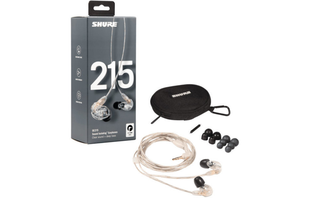 Shure SE215 Écouteurs clairs à isolation sonore