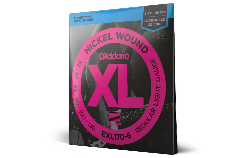 D'Addario EXL170-6 corde basse reg-light 6 cordes 32-130