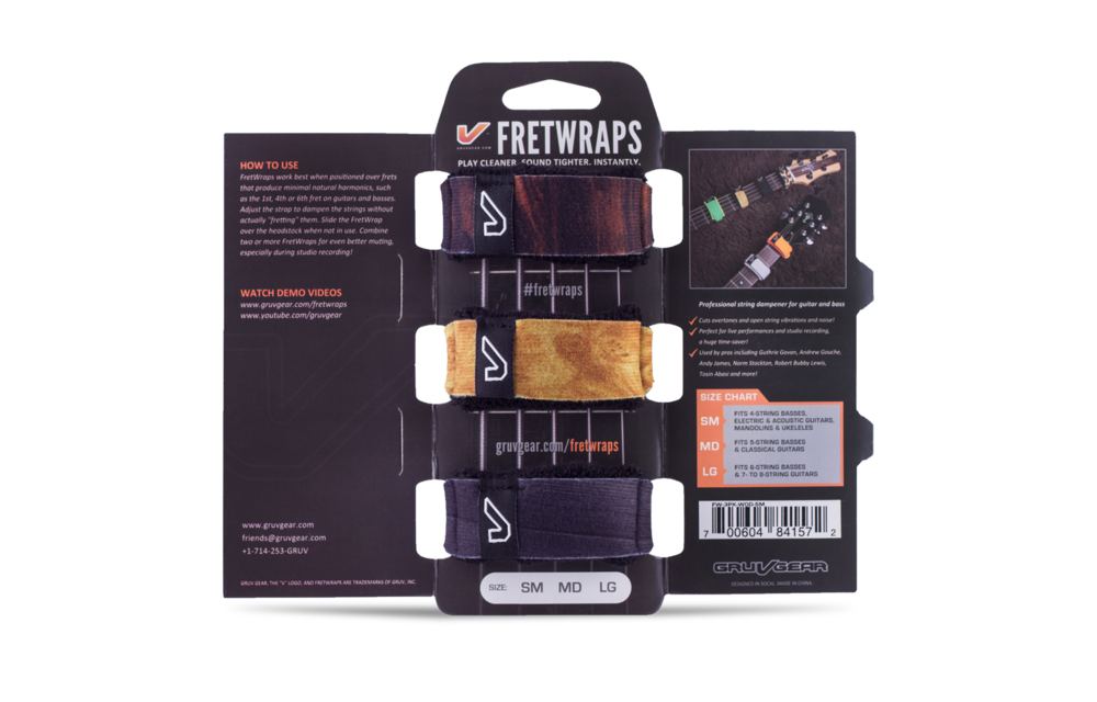 Gruv Gear - Fretwraps Wood / Medium