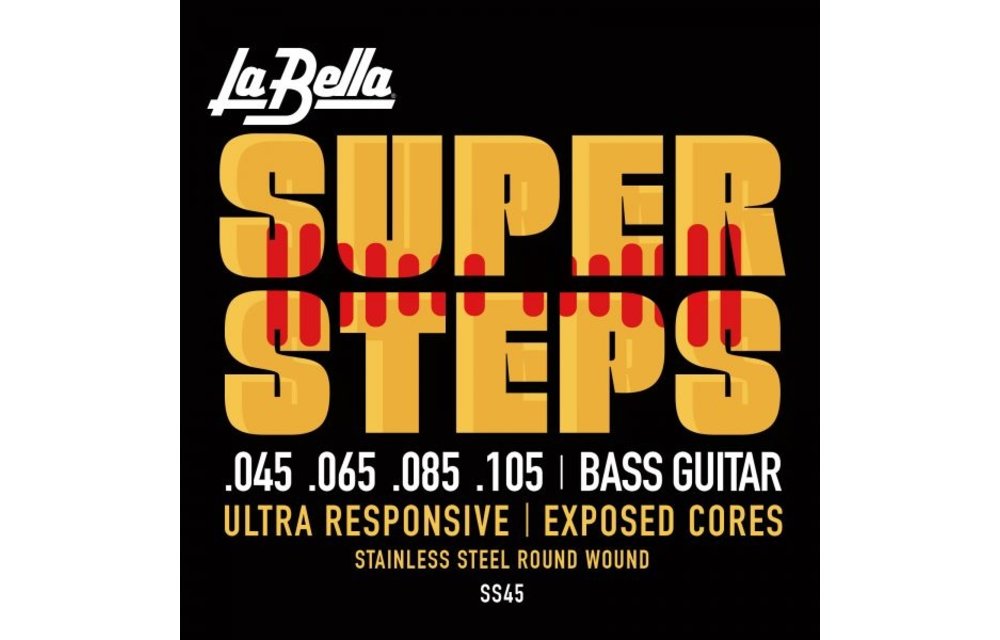 La bella bass strings super step 45-105