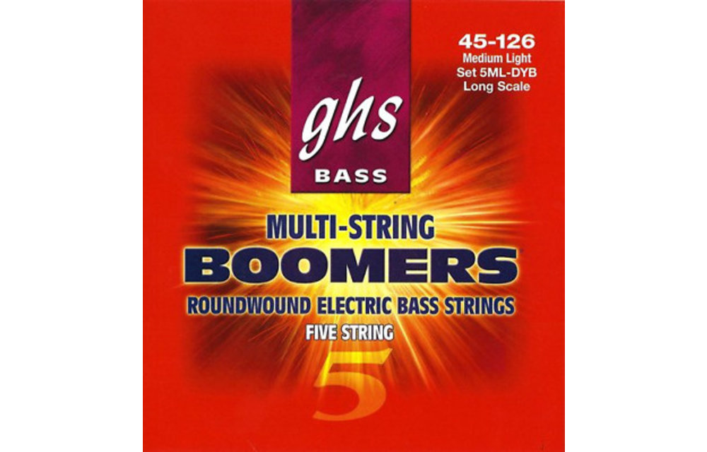 La Boîte Musicale ı GHS bass strings elec 5 Strings Med Light La