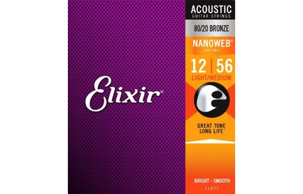 Elixir cordes acoust 80/20 Nano Light-Med