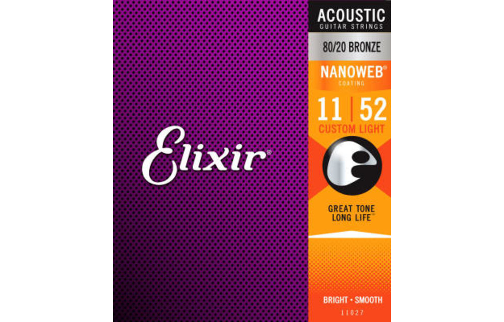 Elixir strings acoust 80/20 Nano Custom 11-52