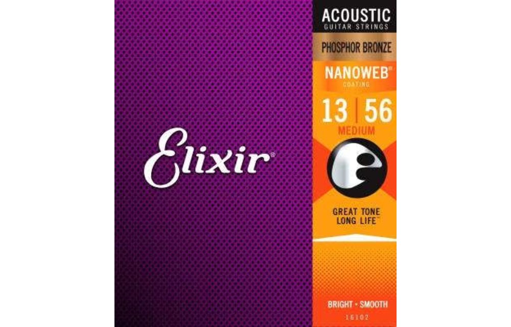 Elixir strings acoust Phos Nano Med 13-56
