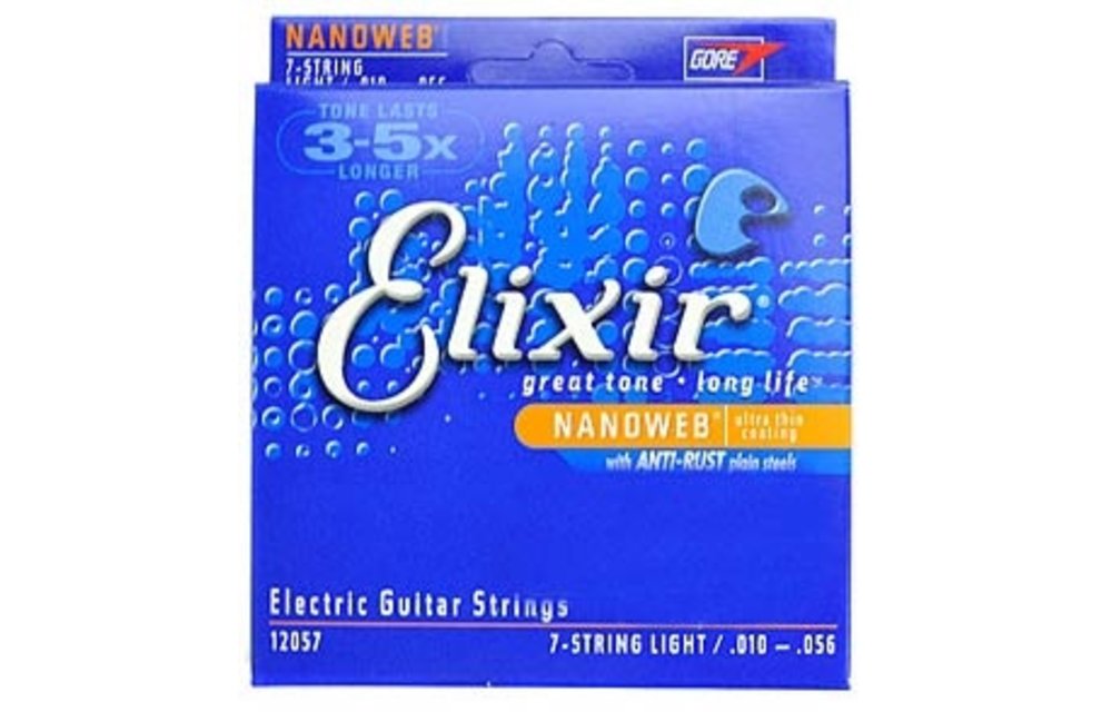 Elixir strings Elec 7 Strings nano Light 10-56