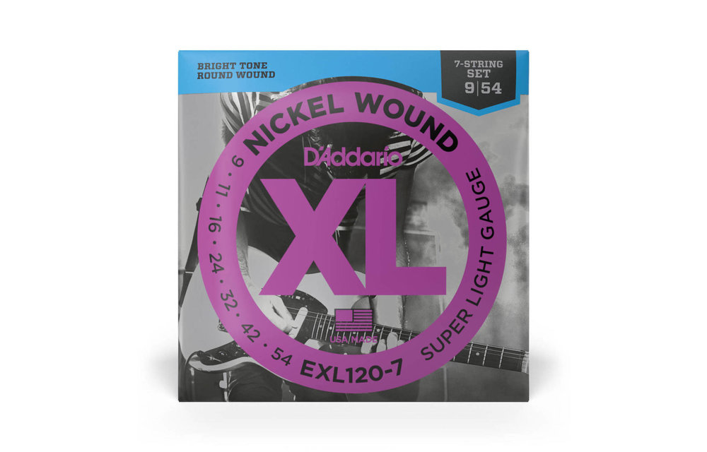 D'addario elect. 7 strings Super Light 9-54
