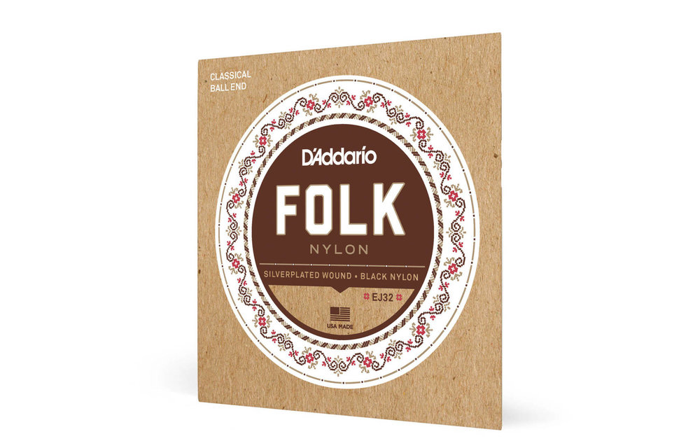 D'addario classique ball end nylon noir