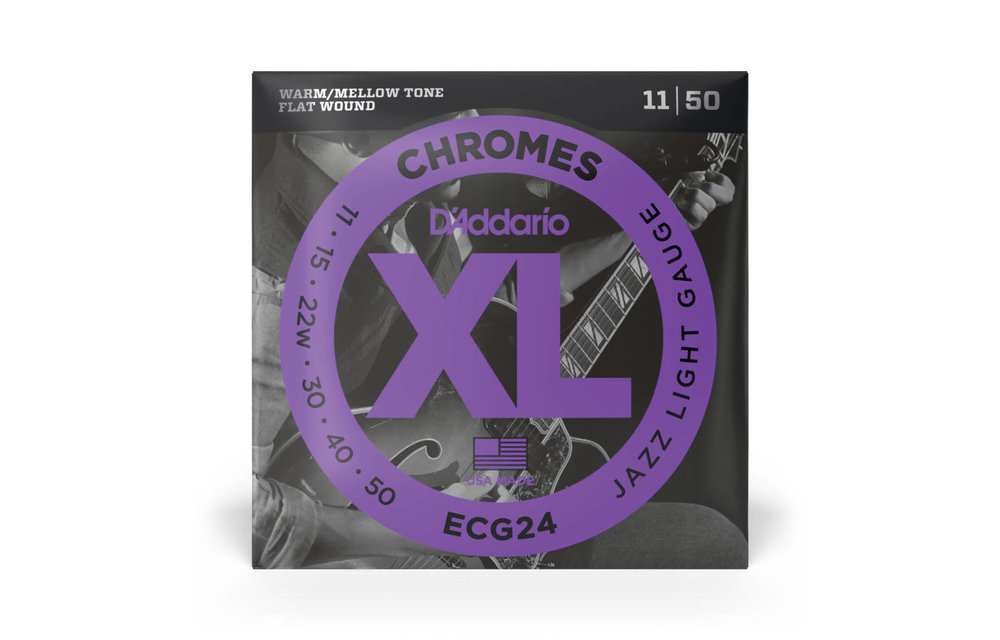 D'Addario elect. Chrome 11-50 flatwound