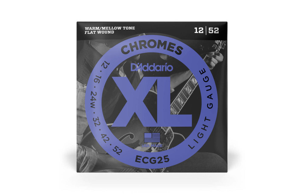 D'Addario elect. Chrome 12-52 flatwound