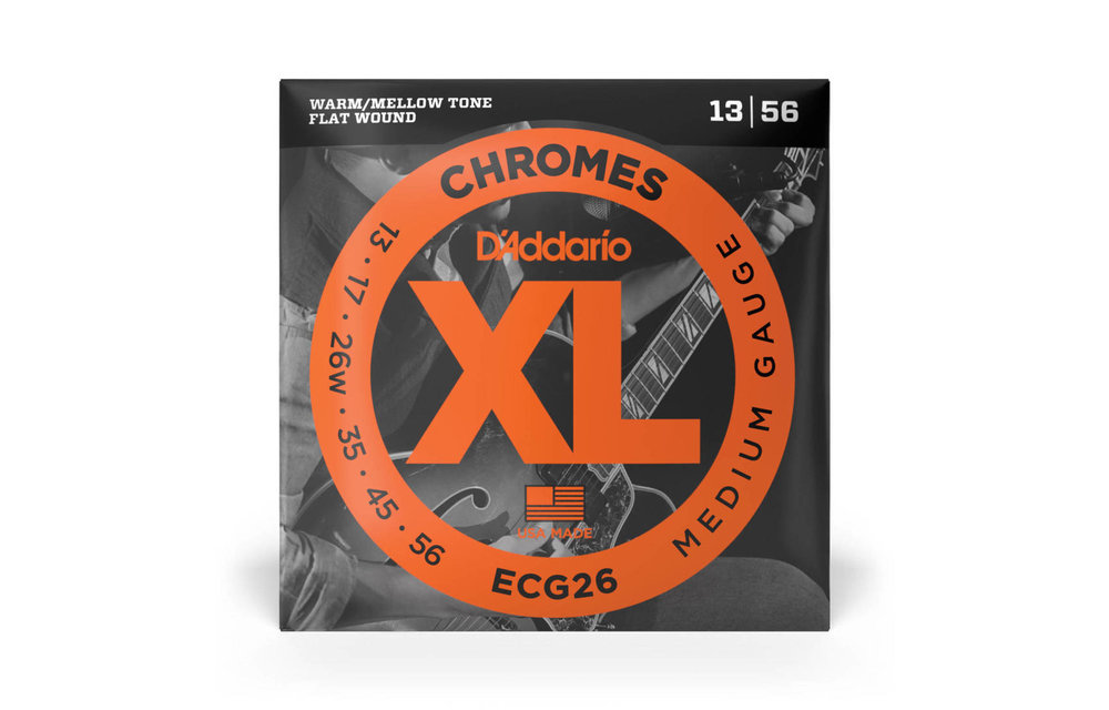 D'addario elect. Chrome 13-56 flatwound