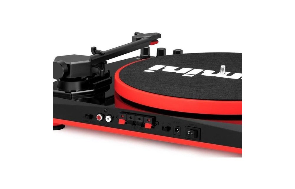 Gemini Stereo Turntable System, Black / Red