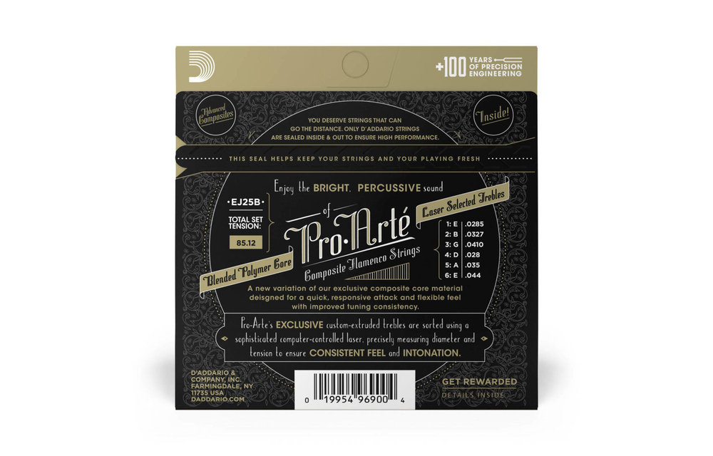 D'addario flamenco Black Nylon custom tension