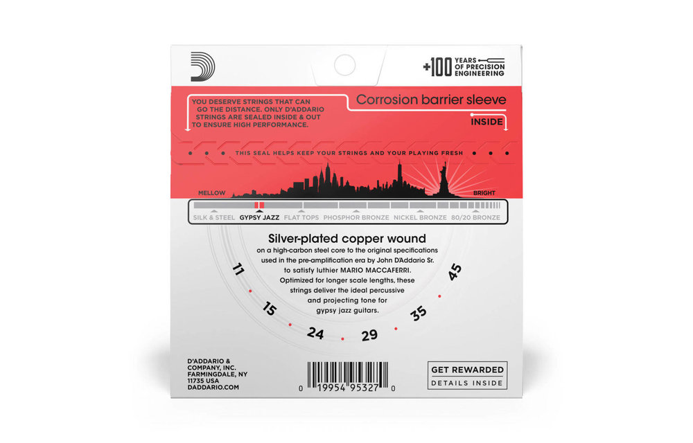 D'Addario gypsy jazz 11-45