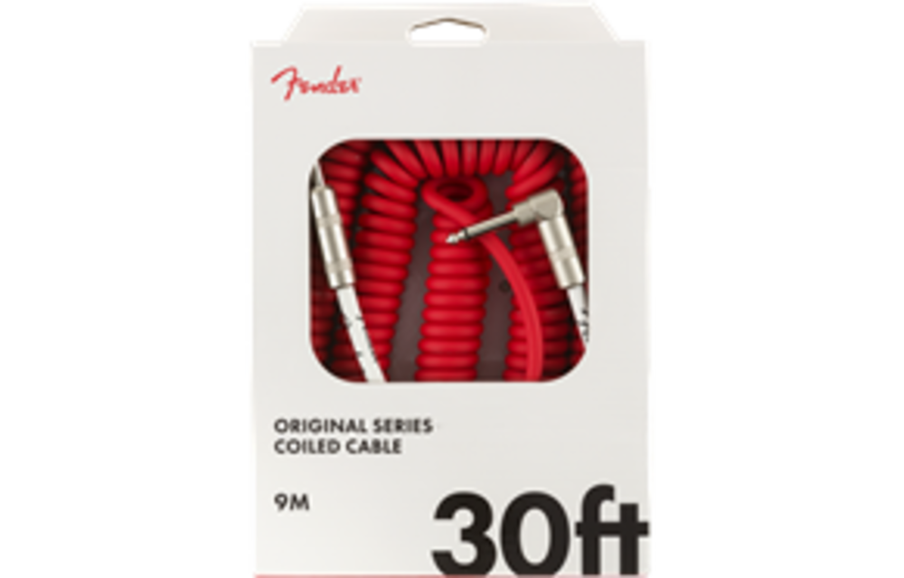 Fender câble original series enroulé fiesta red 30ft