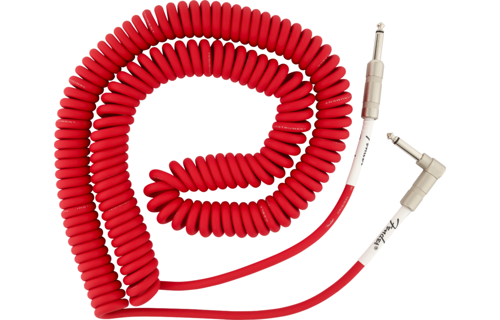 Fender câble original series enroulé fiesta red 30ft