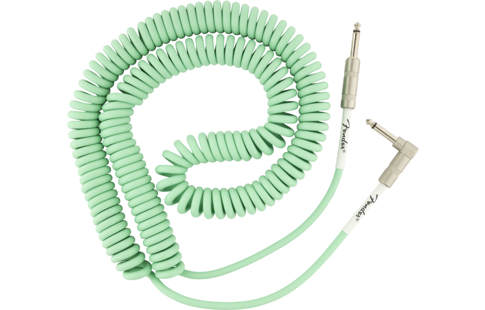 Fender câble original series enroulé Surf green 30ft