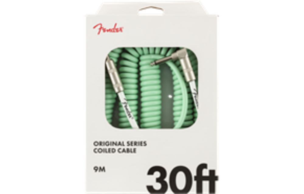 Fender câble original series enroulé Surf green 30ft