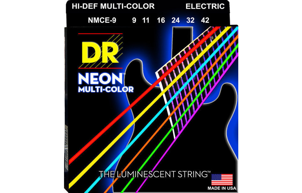 DR Strings Elect. Multi-Color 9-42