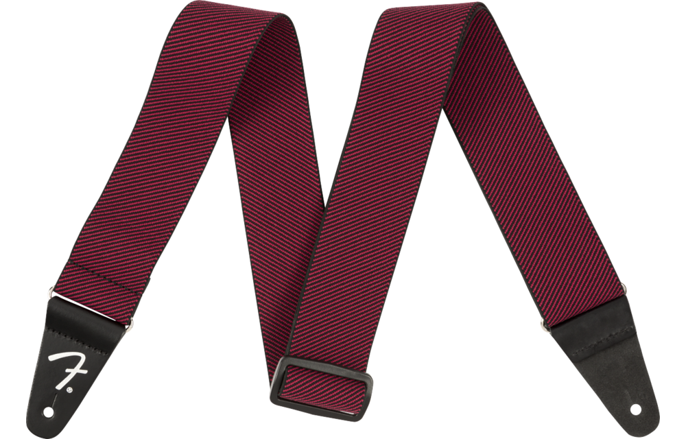 Fender WeighLess™ Tweed Strap Red, 2"