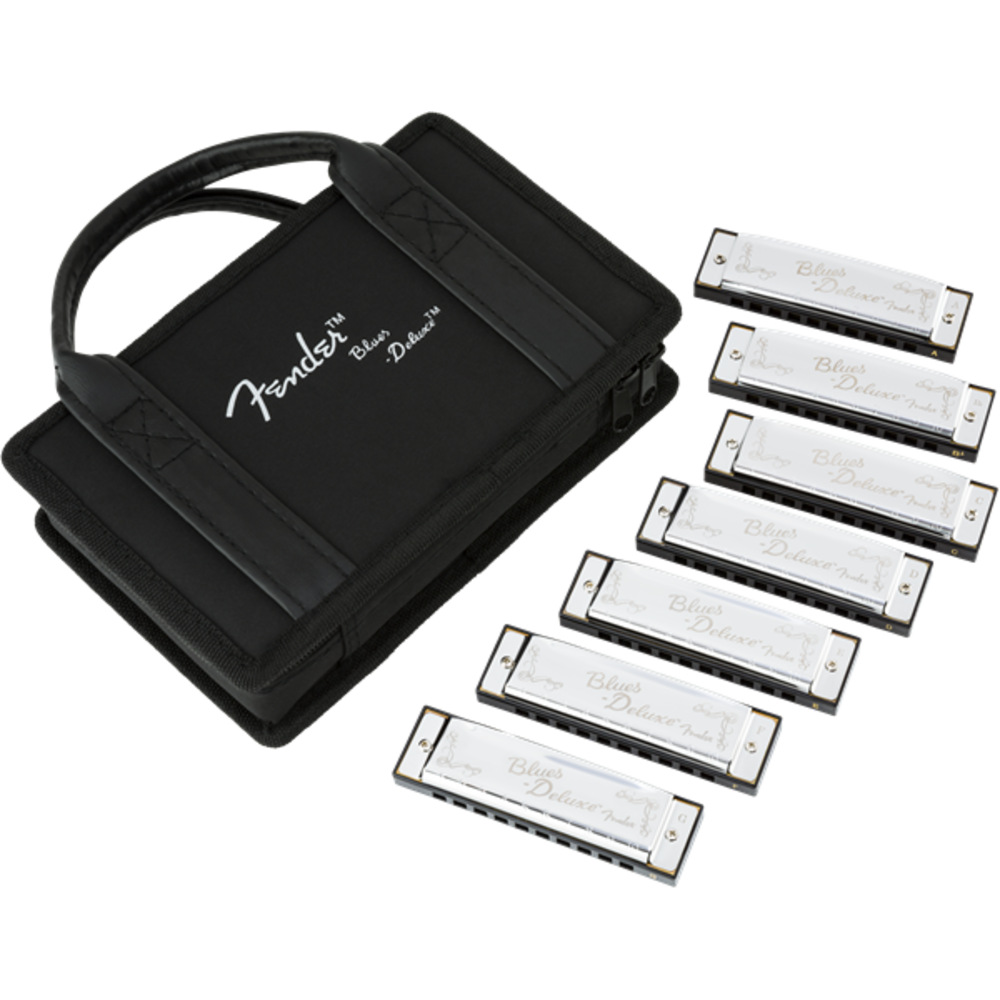 La Boîte Musicale ı Fender Harmonica blues Deluxe ensemble 7 avec étui