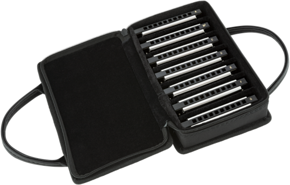 Fender Harmonica blues Deluxe set of 7 w/case