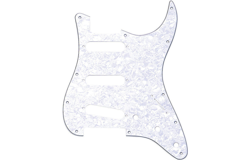 Fender - Stratocaster Pickguard White Pearl