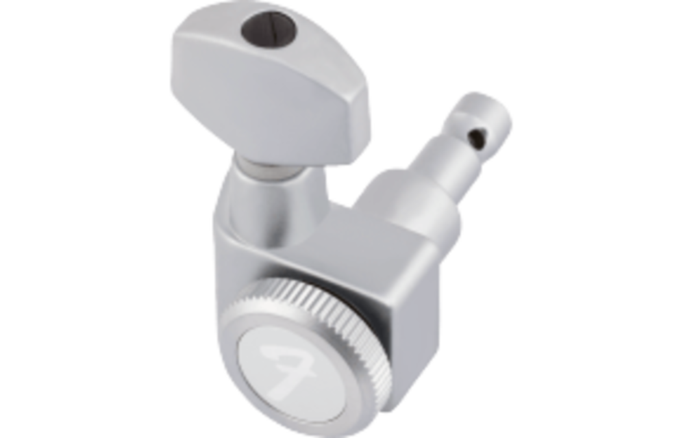 Fender - Locking Stratocaster®/Telecaster® Staggered Tuning Machines, Brushed Chrome (6)