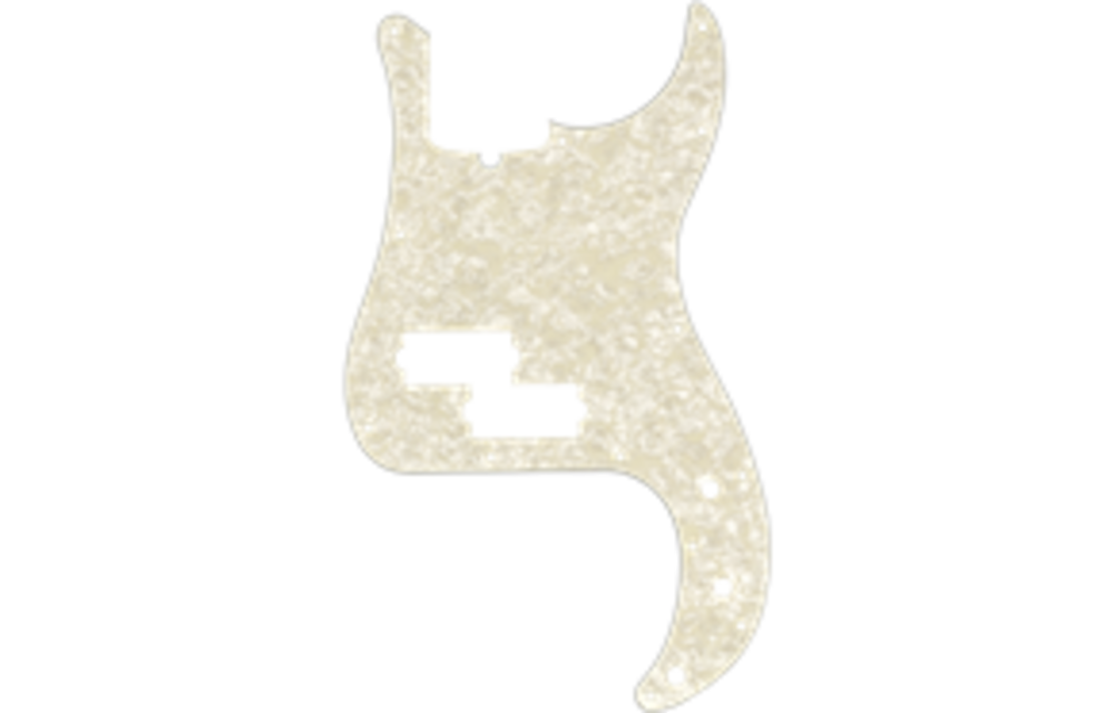 Fender - Pickguard, Precision Bass®, 13-Hole Mount, Aged White Pearl, 4-Ply