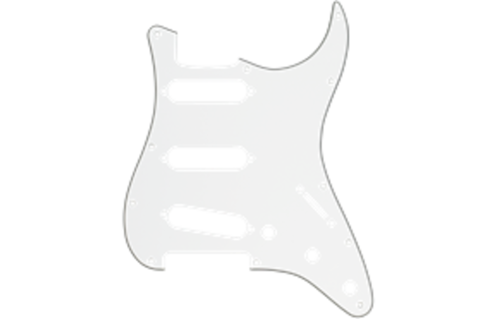 Fender - Pickguard, Stratocaster® S/S/S, 11-Hole Mount, Parchment P/B/P, 3-Ply