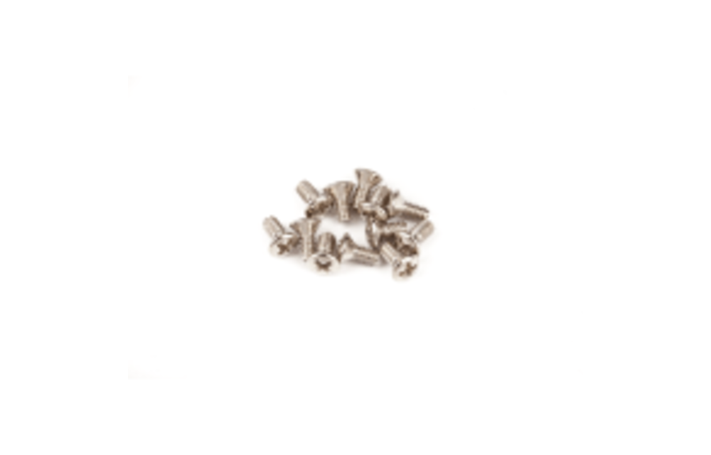Fender - Slide Switch Mounting Screws - Jaguar/Jazzmaster, (4-40 X 1/4" philips), Nickel (12)