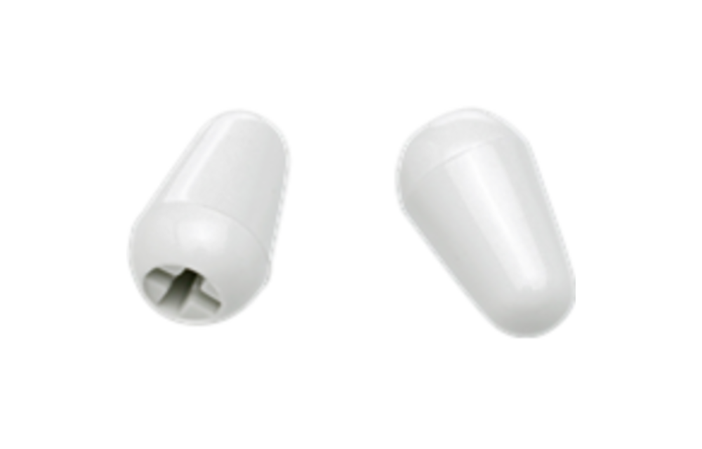 Fender - Stratocaster® Switch Tips, White (2)