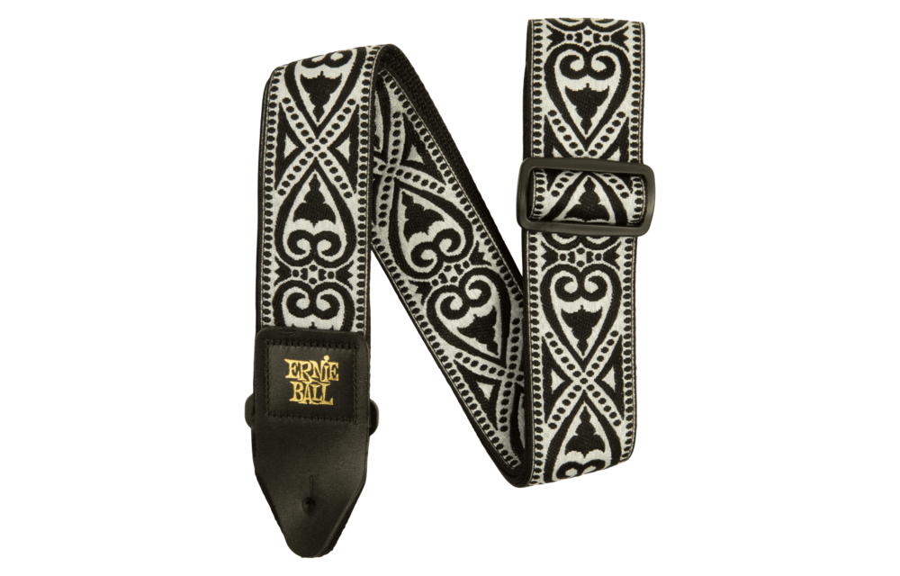 Ernie Ball - Black Heart Jacquard Strap