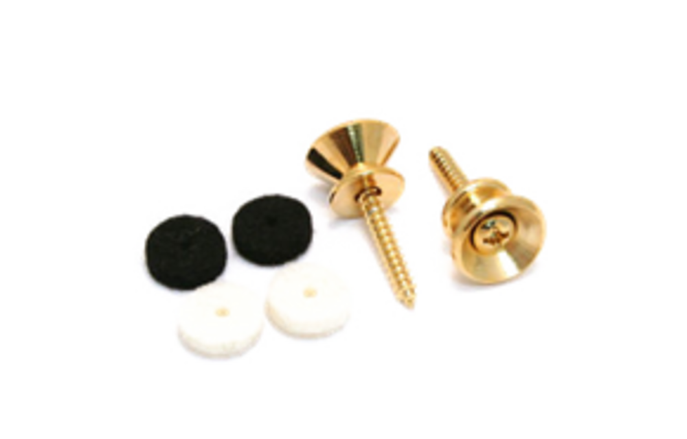 Fender - Pure Vintage Strap Buttons, Gold (2)